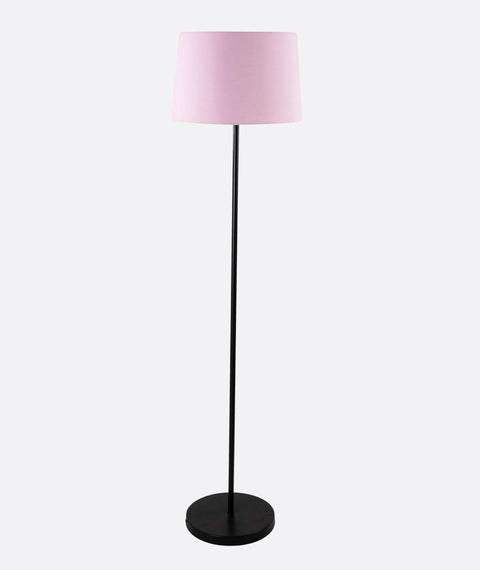Modern Powder Pink And Black Torchiere