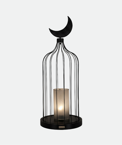 Black Mesh Islamic Table Lamp