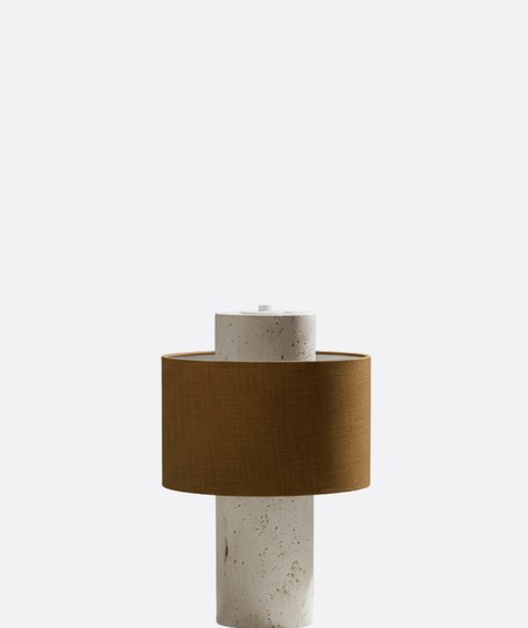 Elegant Travertine Table Lamp