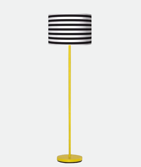 Stylish White & Black Torchiere