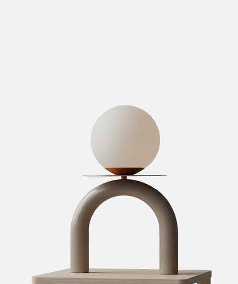 Stylish Greige Table Lamp