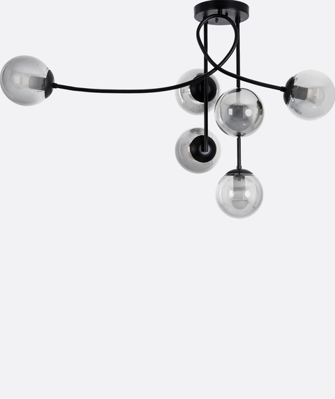 Modern Grey Branched Chandelier