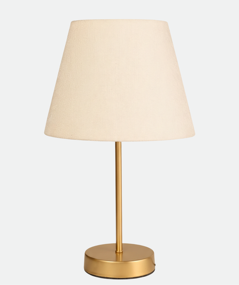 Set of 2 Elegant Table Lamps with Fabric Shades
