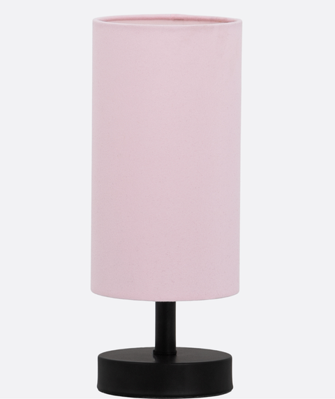 '-Pink Powder Cylinder Table Lamp