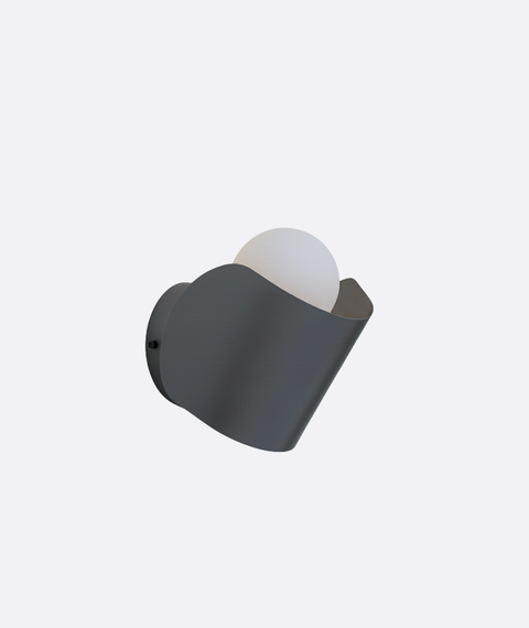 Minimalist Grey Wall Lamp