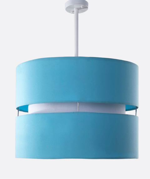 Contemporary Baby Blue Shaded Pendant