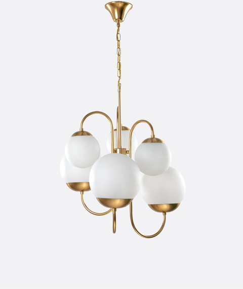 Modern White ? Gold Chandelier