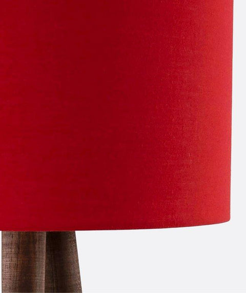Boho Red Tripod Floor Lamp