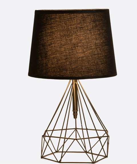 Geometric Black Shade Table Lamp