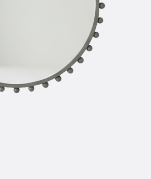 Round Metal Balls Wall Mirror