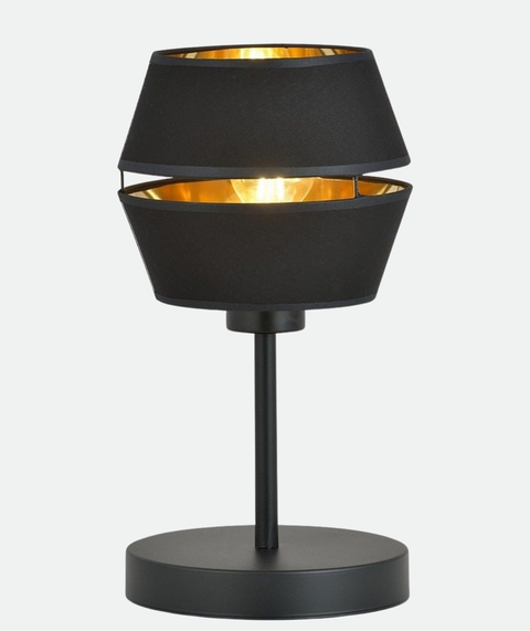 Black half circle Shade Table Lamp