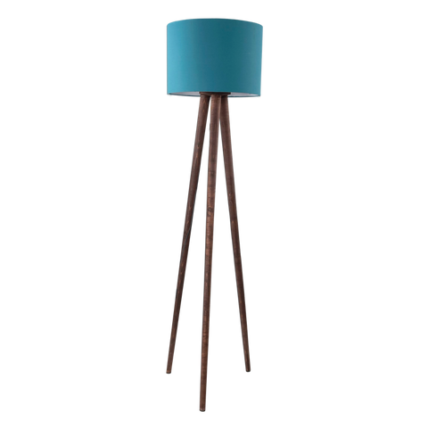 Boho Turquoise Tripod Floor Lamp