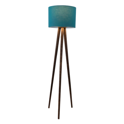 Boho Turquoise Tripod Floor Lamp