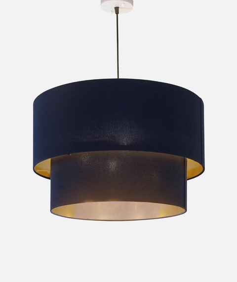 Contemporary Blue Shade Pendant Ceiling