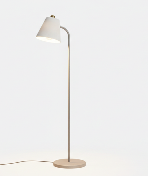 Minimalist Gray Floor Lamp