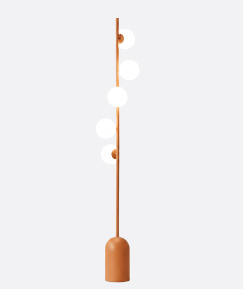 Modern Orange Floor Lamp