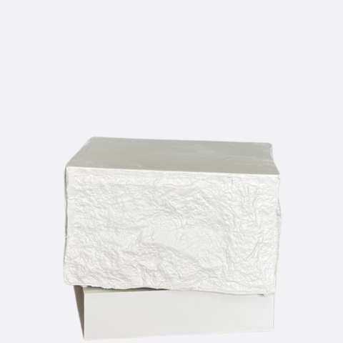 Textured Sculptural Side Table