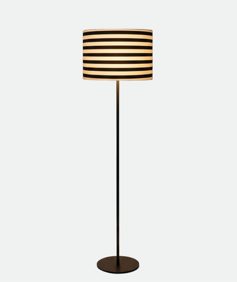 Stylish White & Black Torchiere