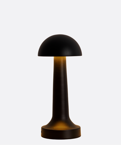 Black Half Sphere LED Table Lamp