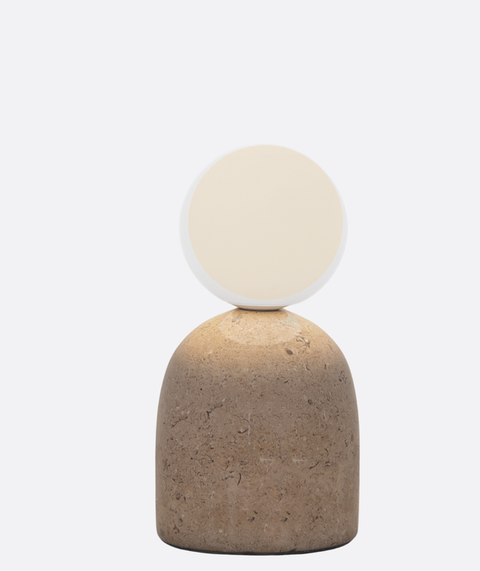Beige Marble Table Lamp