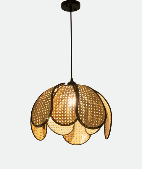 Ratan Biege Shade Pendant