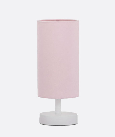 Modern Pink Powder Cylinder Table Lamp