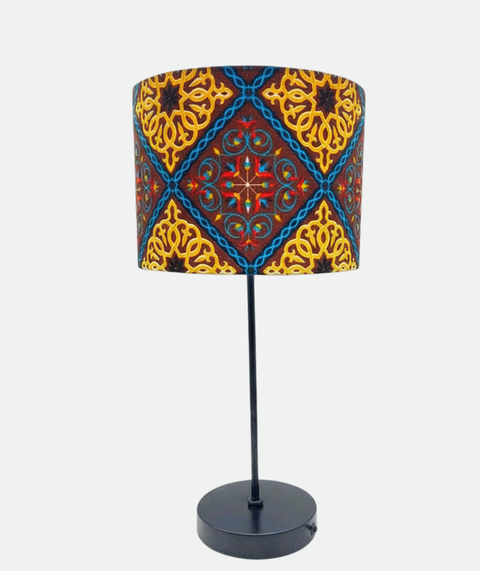 Printed Shaded Modern Table Lamp