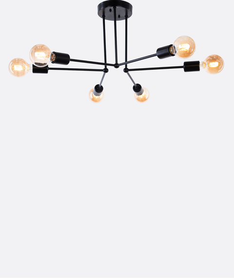 Black Modern Branched  Chandelier