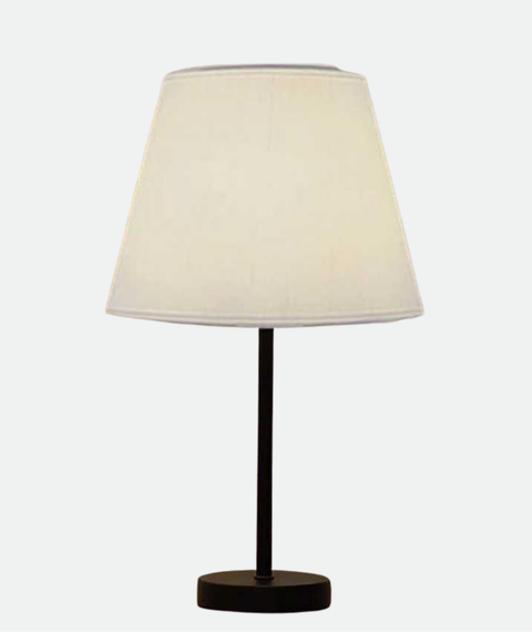 Set of 2 Modern Table Lamps with Fabric Shades