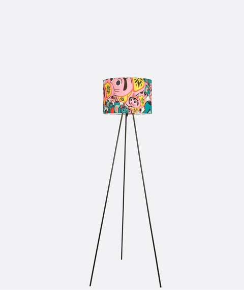 Colorful Tripod Floor Lamp