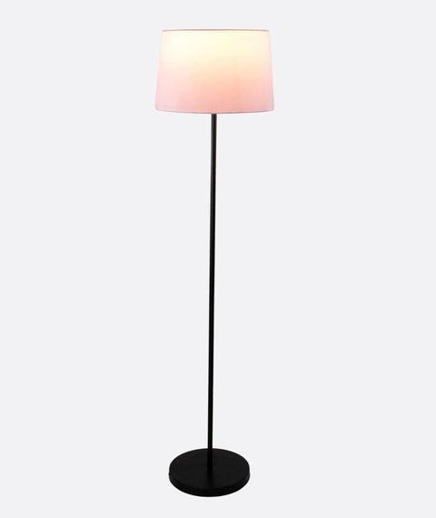 Modern Powder Pink And Black Torchiere