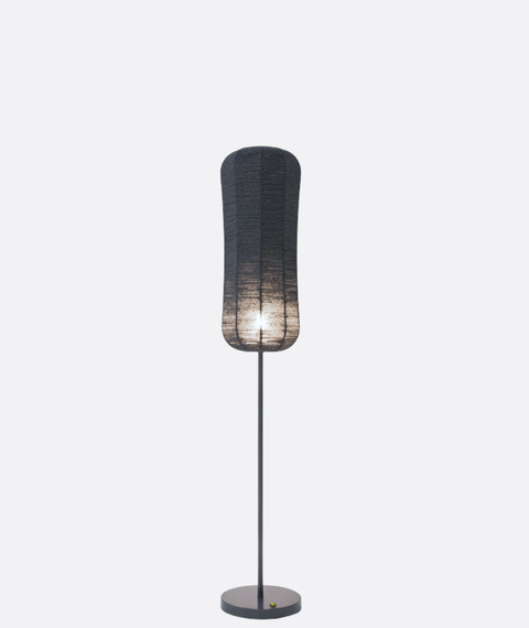 Minimalist Fabric & Wire-Shade Lamp