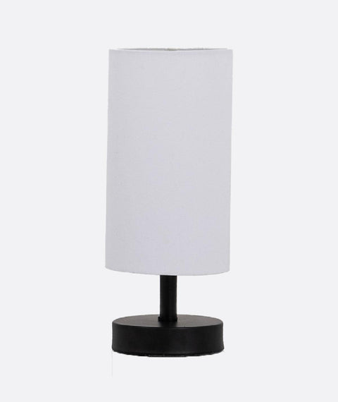 White Cylinder Table Lamp