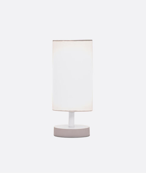 Modern White Cylinder Table Lamp