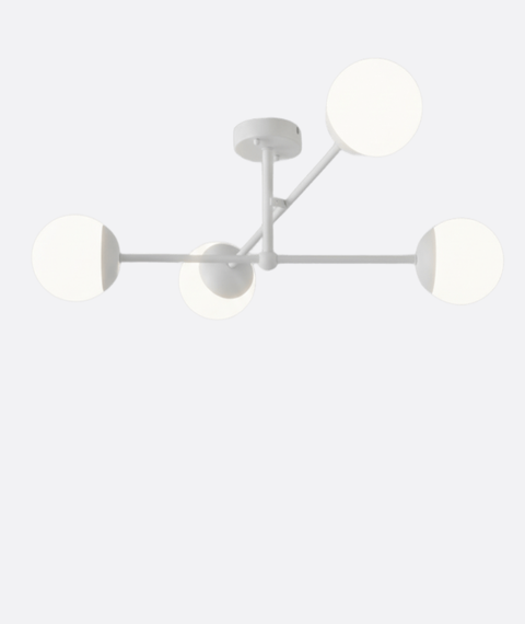 Modern Grey Branched Chandelier