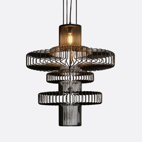 Office Black Wire Pendant