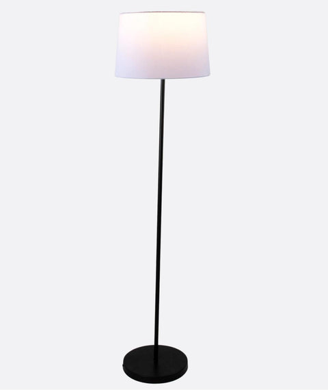 Modern White And Black Torchiere