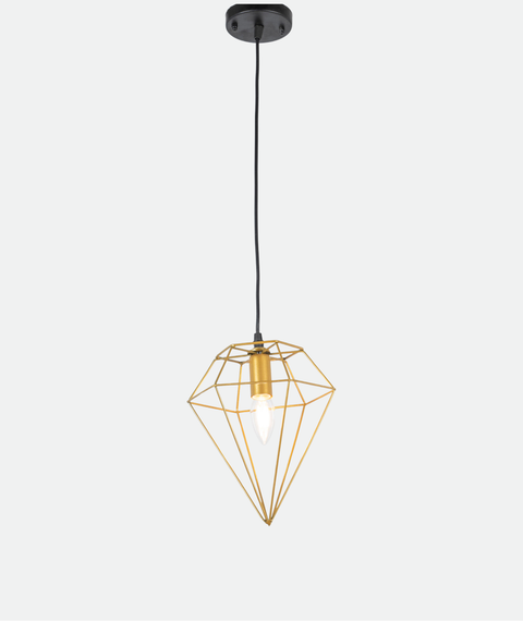 Contemporary Gold-Black Pendant Light