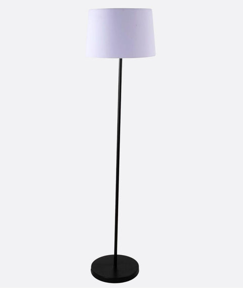 Modern White And Black Torchiere