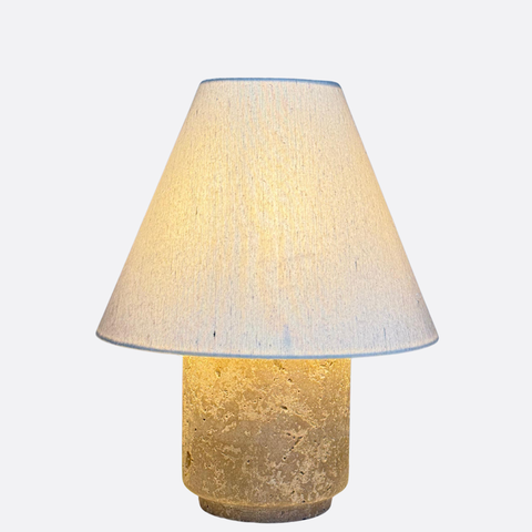 Modern Travertine Table Lamp