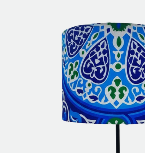 Printed Shaded Modern Table Lamp