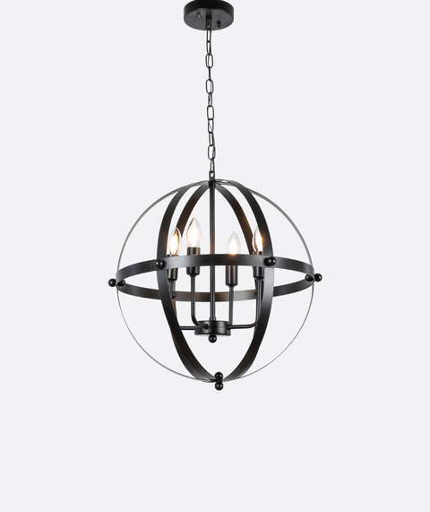 Rustic Black Chandelier