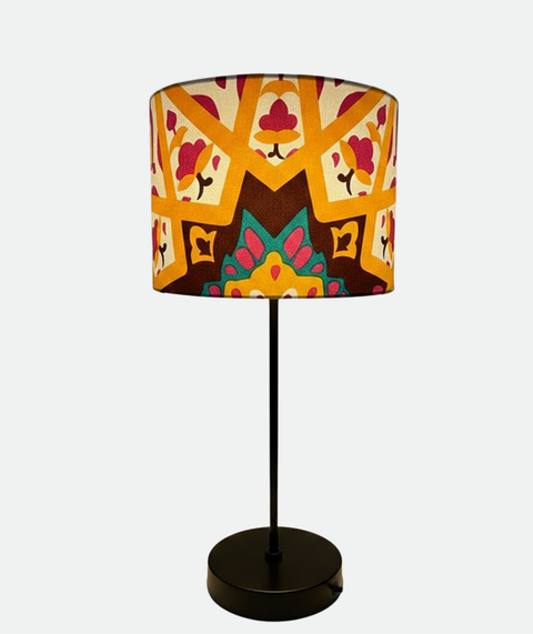Printed Shaded Modern Table Lamp