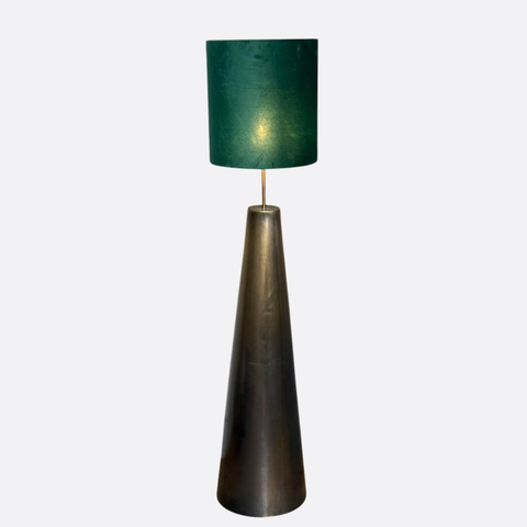 Islamic Floor Lamp with Metallic Base & Green Shade.