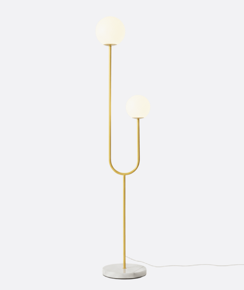 Modern Yellow Minimalist Floor Lamp