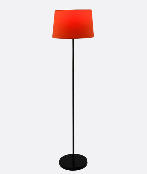 Modern Orange And Black Torchiere