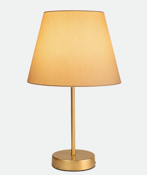 Set of 2 Elegant Table Lamps with Fabric Shades