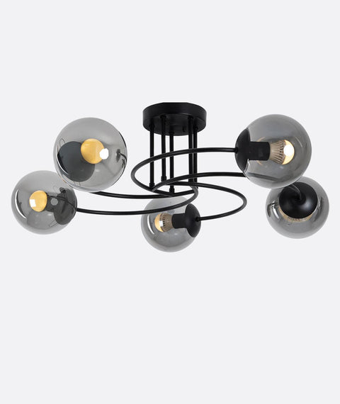 Modern Black Sputnik Chandelier