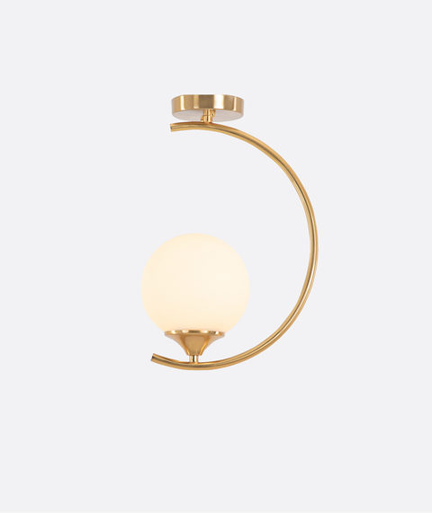 Modern Gold Circle Pendant