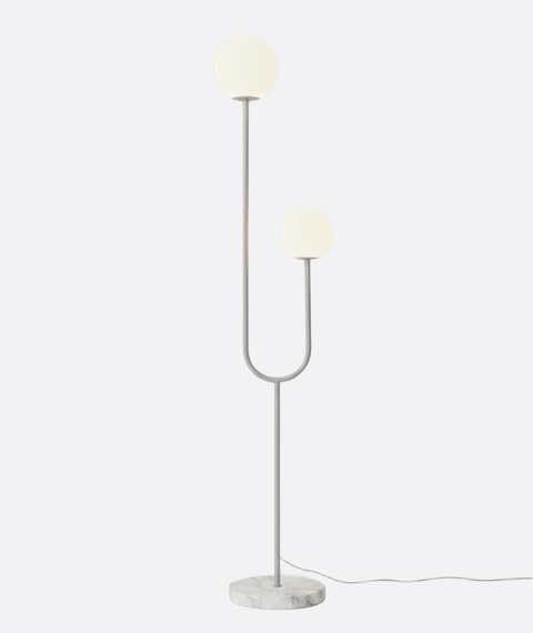 Modern Light Grey Minimalist Floor Lamp